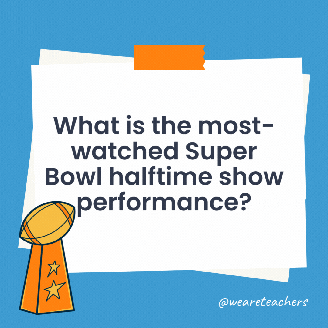 What is the most-watched Super Bowl halftime show performance? Rihanna’s Super Bowl LVII Halftime Show is officially the most-watched halftime show performance of all time. What is the most-watched Super Bowl halftime show performance?
Rihanna's Super Bowl LVII Halftime Show is officially the most-watched halftime show performance of all time.