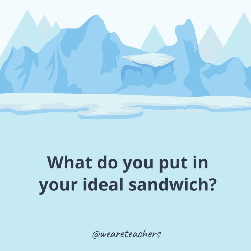 What do you put in your ideal sandwich? What do you put in your ideal sandwich?