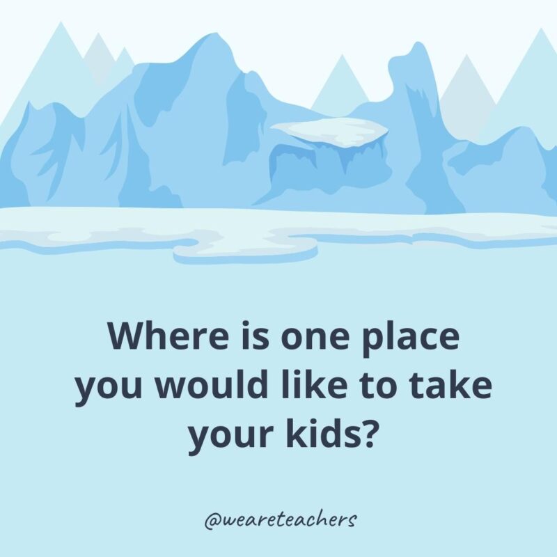 Where is one place you would like to take your kids? Where is one place you would like to take your kids?