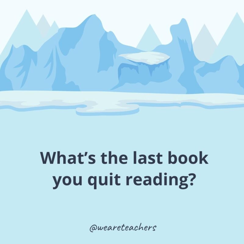 What’s the last book you quit reading? What’s the last book you quit reading?