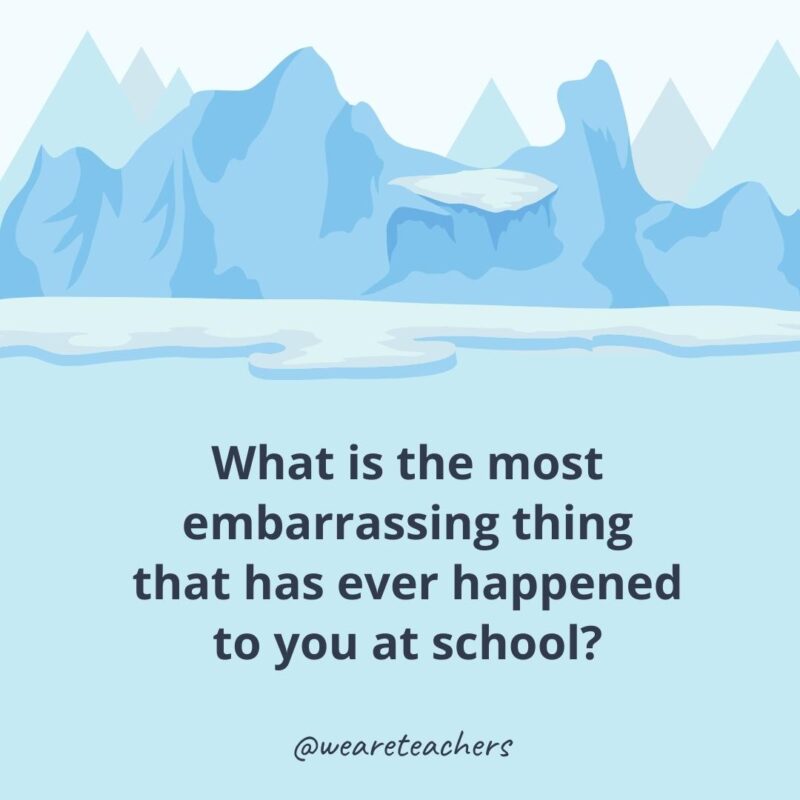 What is the most embarrassing thing that has ever happened to you at school? What is the most embarrassing thing that has ever happened to you at school?