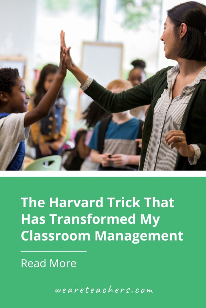 Harvard-Trick This classroom management trick is backed by a Harvard study. Read on for what it says about leadership and the takeaways for teachers!