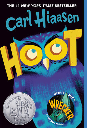 hoot-carl-hiaasen-book Book cover- Hoot by Carl Hiaasen