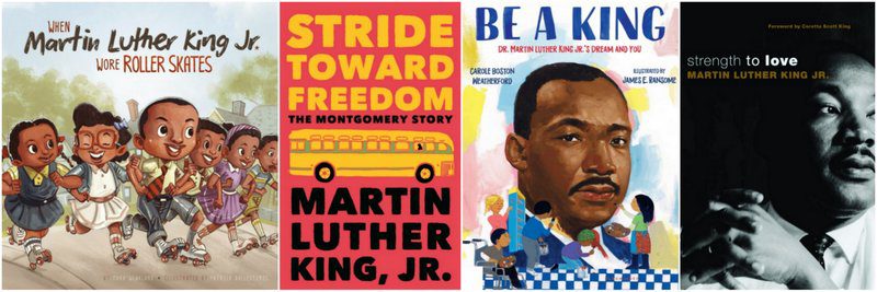 Martin Luther King Activities: Books Collage of books about Dr. Martin Luther King, Jr. (Martin Luther King activities)