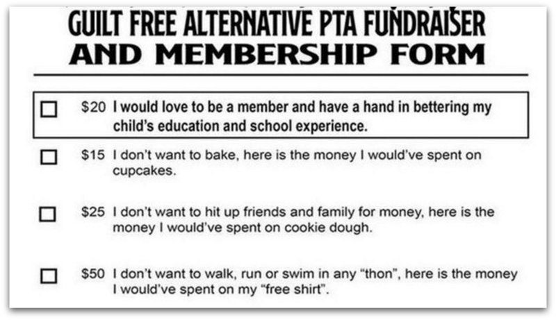 Fundraiser Ideas for Schools: Opt Out Guild-Free Alternative PTA Fundraiser letter
