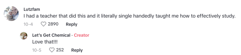 The Surprising Way This Teacher “Tricks” Her Students Into Studying Screen shot about high school testing strategy