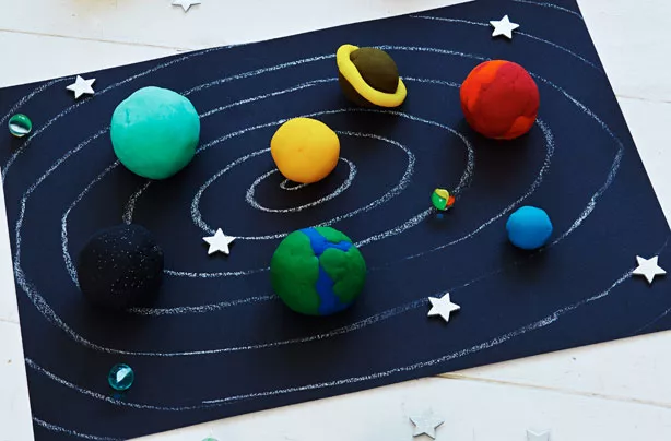 Play Dough Solar System Second grade science project modeling the planets in the solar system using play dough.
